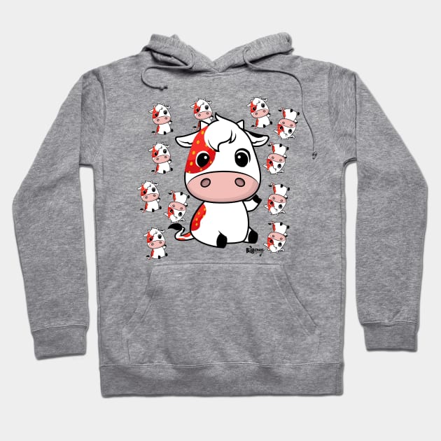 Strawberry the Cow by Big Chief Hoodie by BigChief